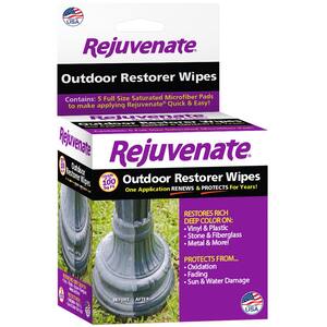4 in. Pre-Saturated Outdoor Restorer Wipes (5-Pack)