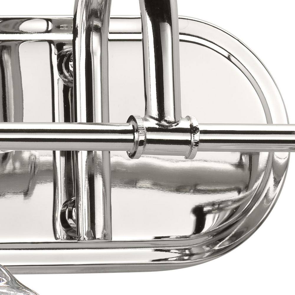 Judson Polished Nickel 3-Light Bath Vanity with Clear Glass Shades