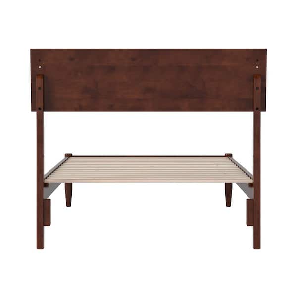 AFI Bradford Walnut Brown Wood Frame Twin XL Platform Bed with