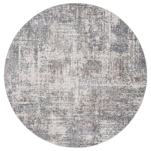 Austin Elegance Grey 7 ft. 10 in. x 7 ft. 10 in. Round Rug