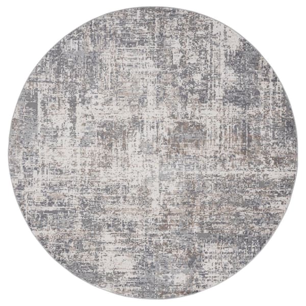 United Weavers Austin Elegance Grey 7 ft. 10 in. x 7 ft. 10 in. Round ...