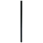 2 in. x 2 in. x 6.5 ft. Black Metal Fence Post with Post Cap