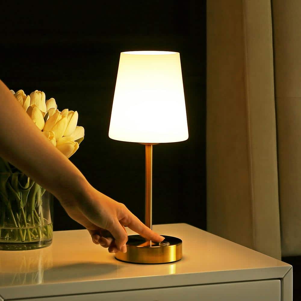 Contemporary Cordless Modern Table Lamp Bedside Table Nightstand
