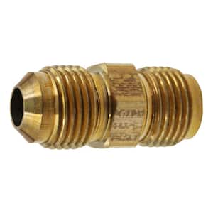 Proplus Part # R48EF - Proplus 3/8 In. Flare X 1/2 In. Mip Brass Flare Long  Thread Connector - Gas Brass Flare Fittings - Home Depot Pro