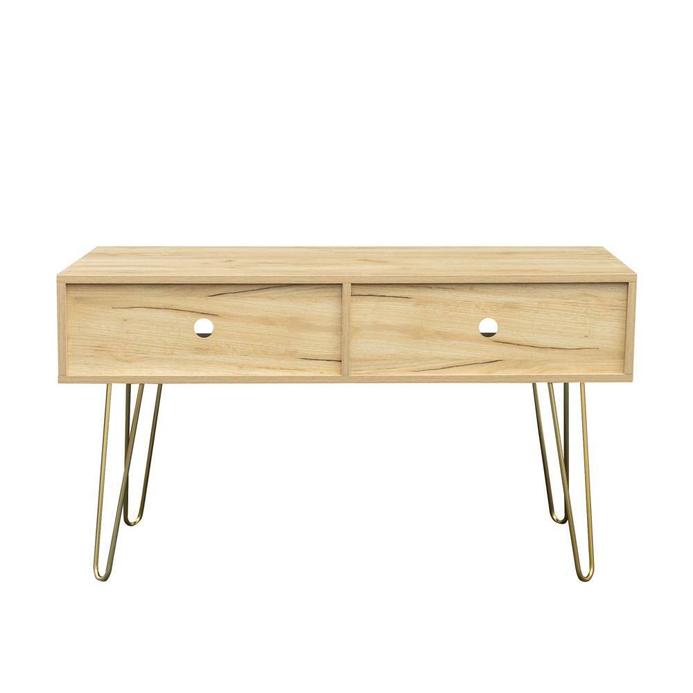 41.73 in. Oak TV Stand with 2Open Shelves Fits TV's up to 50 in. LC