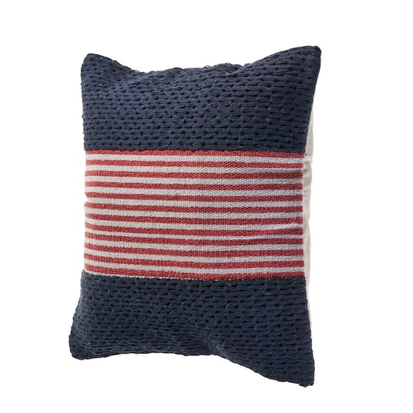 red nautical throw pillows