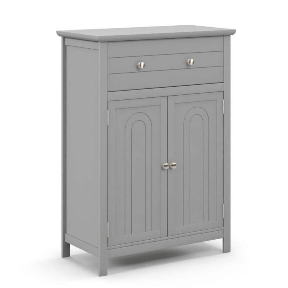 Bunpeony 23.5 in. W x 12 in. D x 31.5 in. H Gray MDF Freestanding