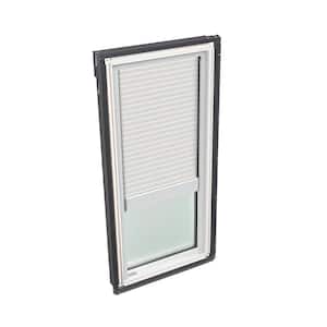 30-1/16 in. x 45-3/4 in. Fixed Deck Mount Skylight with Laminated Low-E3 Glass and White Manual Light Filtering Blind