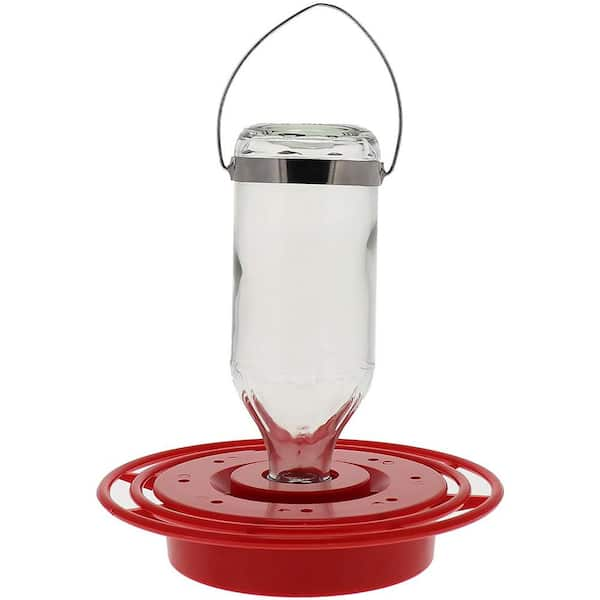 white hummingbird feeder