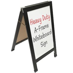 40 in. x 22 in. Indestructible A-Frame Whiteboard, Black