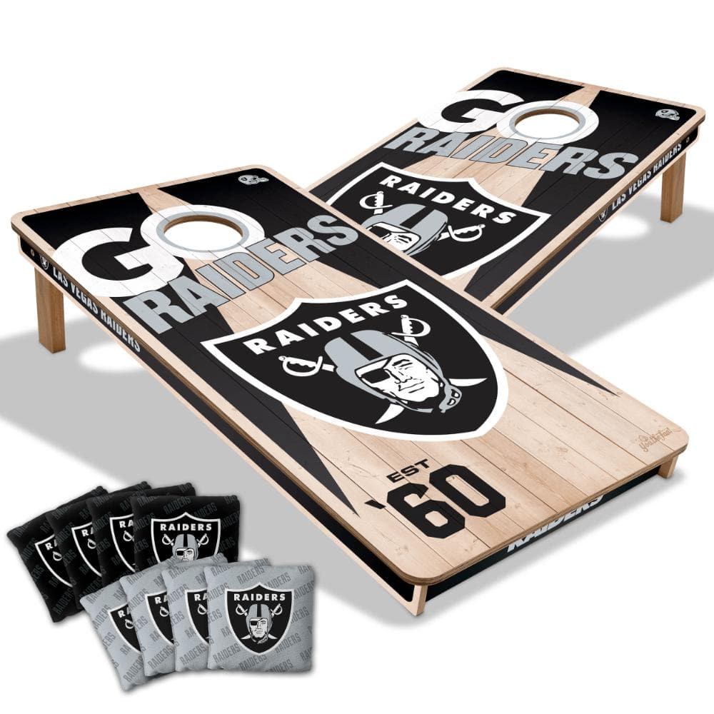 Las Vegas Raiders 2’ x 4’ Cornhole Game product image for price tracking