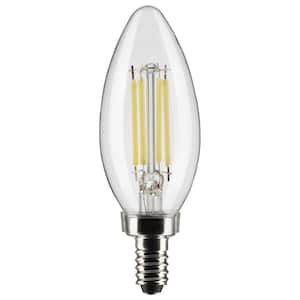 60-Watt Equivalent B11 Candelabra Base Dimmable Vintage LED Light Bulb 2700K Warm White (6-Pack)