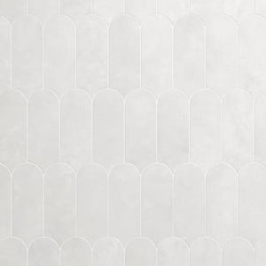 Scale White 3 in. x 8.5 in. Matte Rectangle Ceramic Wall Tile (5.70 sq. ft. /Case)