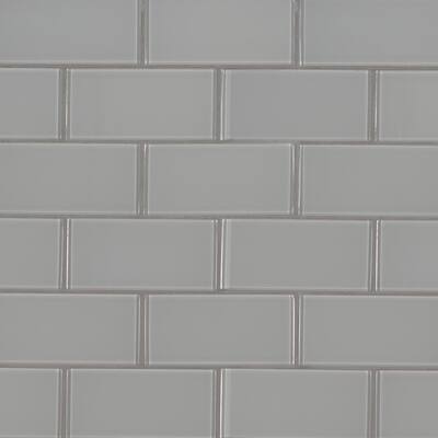 Gray 3x6 Subway Glass Tile, 3 215 6 Gray Ceramic Subway Tiles