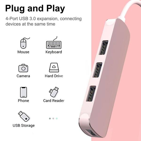 thumbnail image 2 of HB30A7AME  7 Port USB Hub With Power Adapter, Surge Protection, Metal Industrial USB 3.0 Data 2 of 12