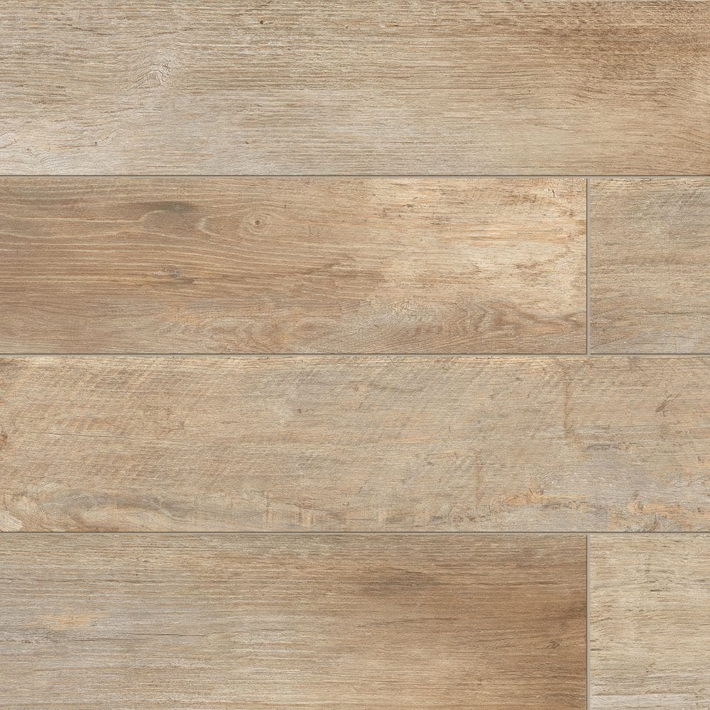 Sample-Yorkwood 4 in. x 5 in. Matte Walnut Porcelain Wood Look Subway Tile price history on PriceWatchPro