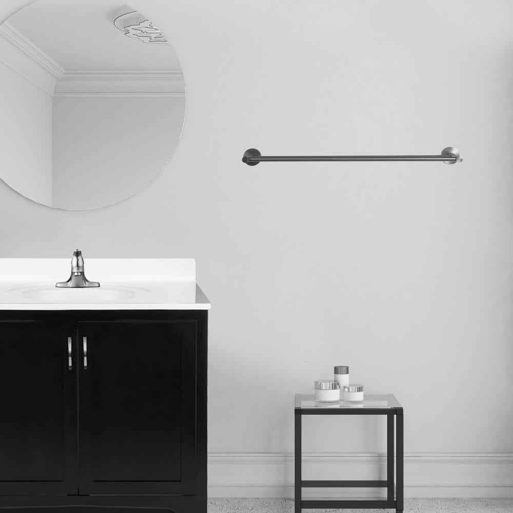 Kelton 24" Satin Nickel Wall Mounted Double Towel Bar