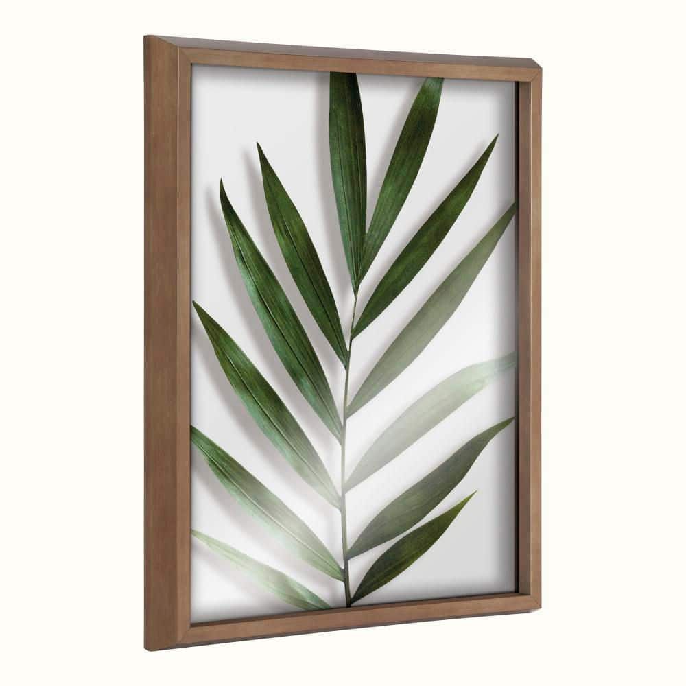 Gold Framed Botanical Print on Glass, 16" x 20"