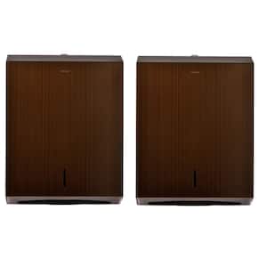 Commercial Stainless Steel C-Fold/Multi-Fold Paper Towel Dispenser in. Antique Copper (2-Pack )