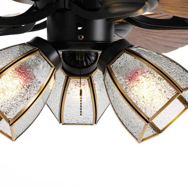 Have a question about OUKANING 52 in. Indoor Black Modern Ceiling