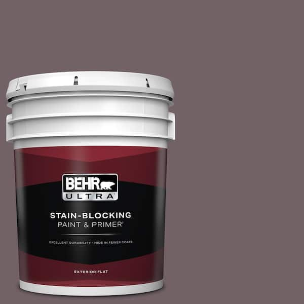 BEHR ULTRA 5 gal. #N110-6 Dignified Purple Flat Exterior Paint & Primer