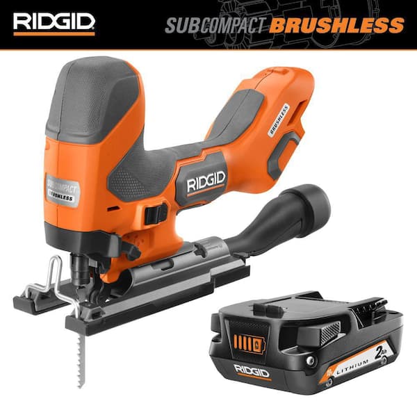 18V SubCompact Brushless Cordless Barrel Grip Jig Saw with 2.0 Ah Battery