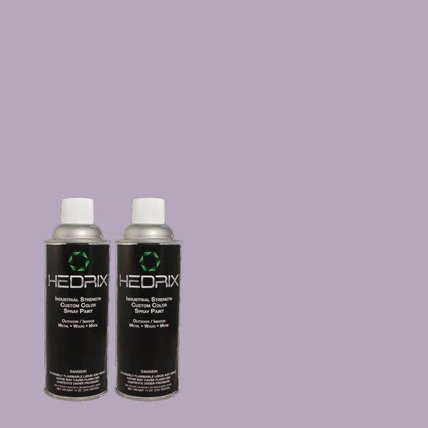 Hedrix 11 oz. Match of 640D-4 Canyon Mist Semi-Gloss Custom Spray Paint (2-Pack)