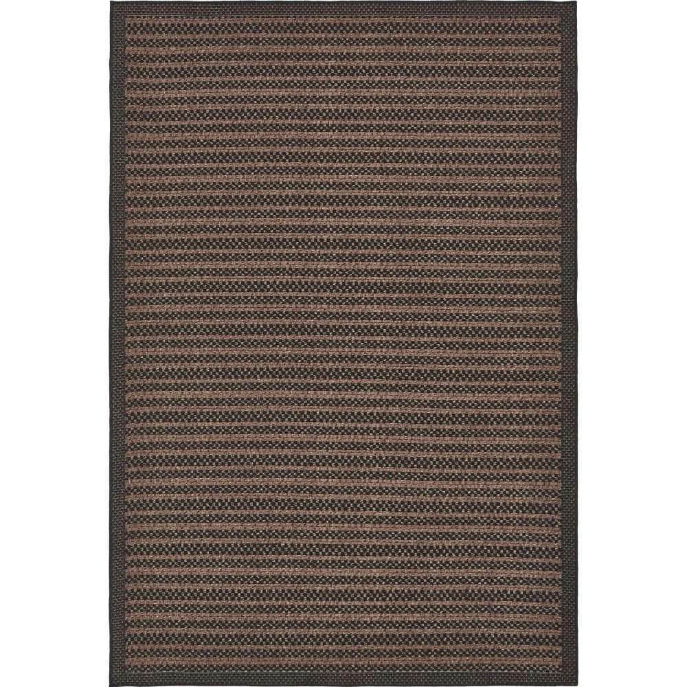 Outdoor Checkered Black 6' 0 x 9' 0 Area Rug price history on PriceWatchPro