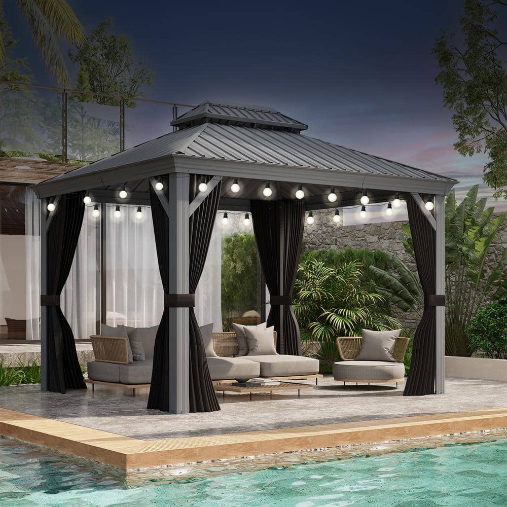 Amazon.com : PURPLE LEAF 12' X 20' Patio Hardtop Gazebo