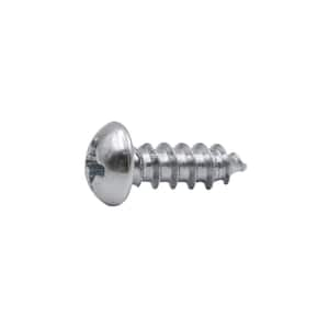 Everbilt #7 x 1/2 in. Phillips Oval Head Zinc Plated Wood Screw (8-Pack ...