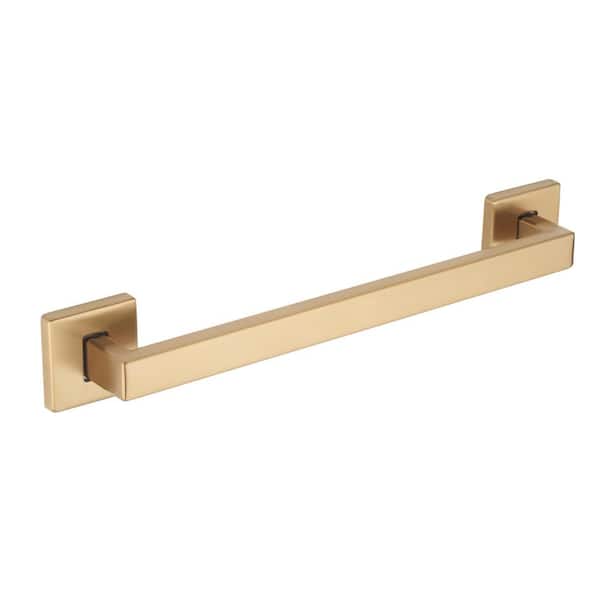 Glacier Bay 32 in. Soft Square Style Grab Bar in Matte Gold