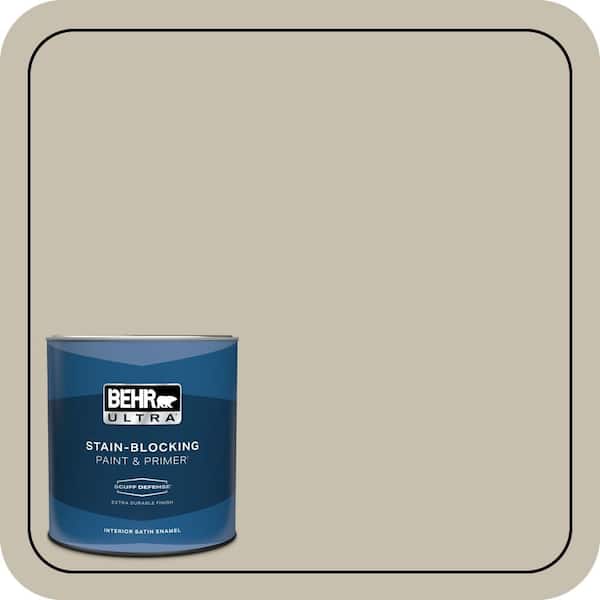 BEHR ULTRA 1 qt. #BXC-56 Stone Creek Extra Durable Satin Enamel Interior Paint & Primer
