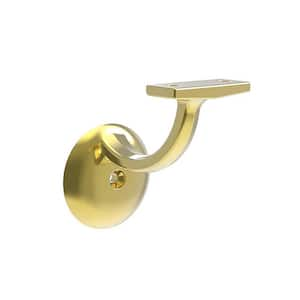 Hand Rail Brackets Collection Handrail Bracket 3-3/16 in. Polished Brass Finish (10-Pack)