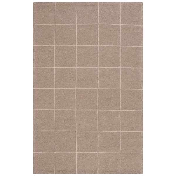 SAFAVIEH Martha Stewart Natural/Beige 3 ft. x 5 ft. Thin Squared Area Rug