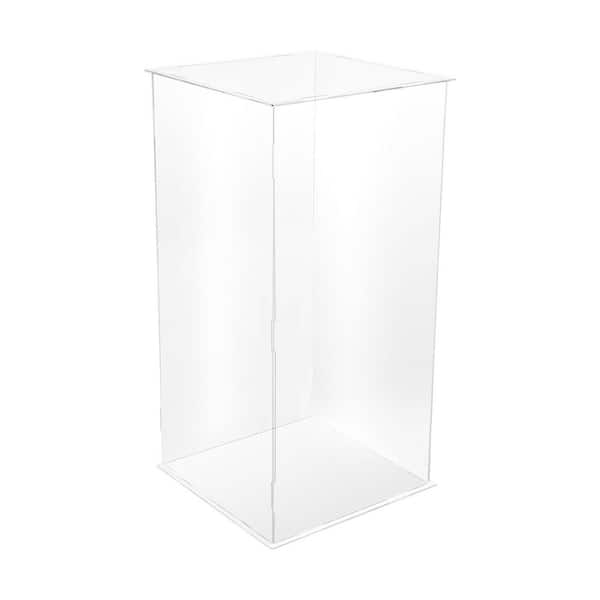 24 in. x 12 in. Rectangular Acrylic Clear Decorative Stand Acrylic Dustproof Display Stand