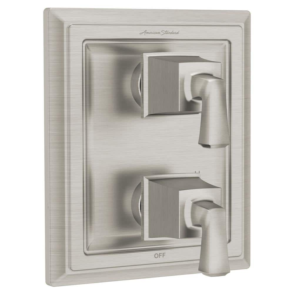 American Standard Town Square 2-Handle Wall Mount Diverter Valve Trim Kit in Brushed Nickel (Valve Not Included)