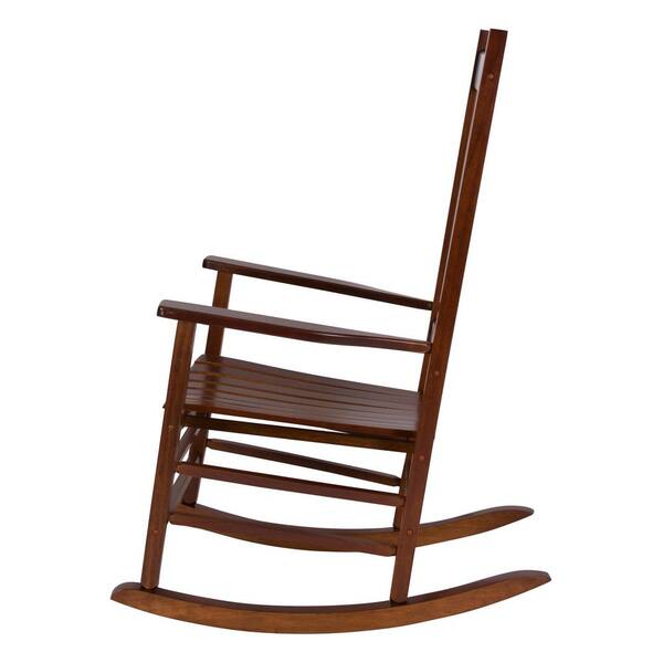 Shine Company Vermont Porch Rocker Oak Wood Outdoor Rocking Chair 4332oa The Home Depot Shine Company Vermont Porch Rocker Oak, Vermont Outdoor Furniture Company