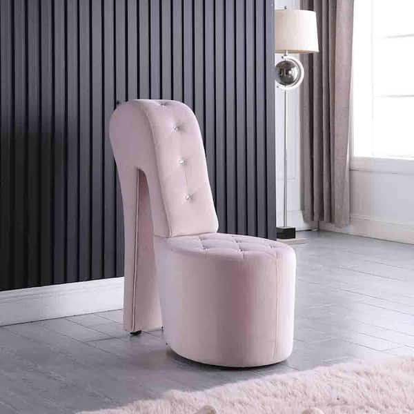 Best Master Furniture Jackson Pink, Hot Pink High Heel Shoe Chair