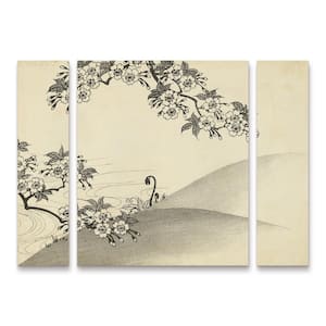 Trademark Fine Art Unknown Japanese Wisteria I B 3-Piece Panel Set