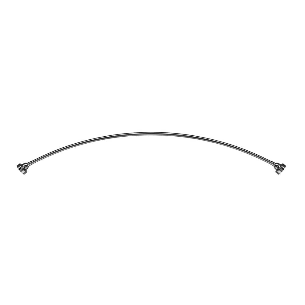 Adjustable Stainless Steel Curved Shower Curtain Rod, 60in