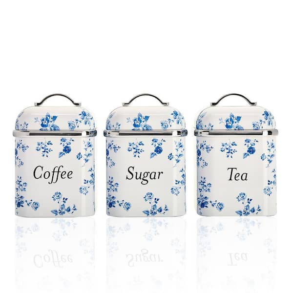 VQ-3-Pieces Stainless Steel Canister Set-China Rose
