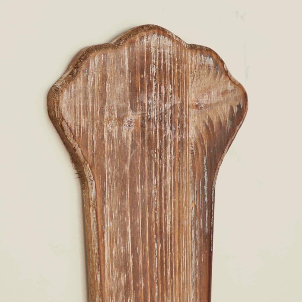 Large Brown and Silver Metal Spoon and Fork Wall Decor Set