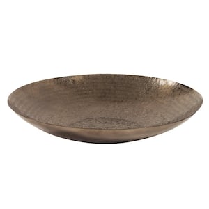 Payan Aluminum Chisel Texture Decorative Bowl, Large
