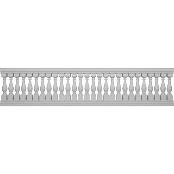 Ekena Millwork Fiberthane Legacy Balustrade 168 in. L x 40 in. H Fiberglass Railing Kit