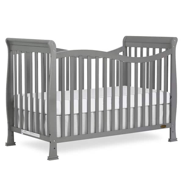 Dream On Me Violet Steel Grey 7-in-1 Convertible LifeStyle Crib