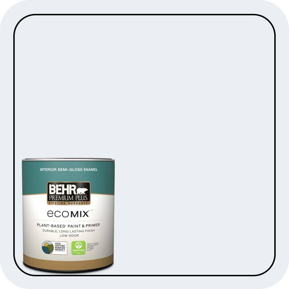 1 qt. #PPL-13 Distant Windchime Semi-Gloss Enamel EcoMix Plant-Based Interior Paint & Primer price history on PriceWatchPro