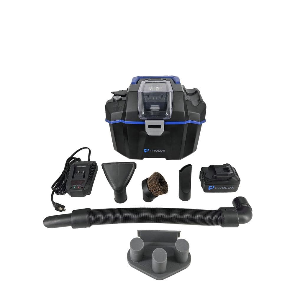 Proulx Bagless Cordless HEPA Handheld Vacuum Wet/Dry Tool and Travel Blue