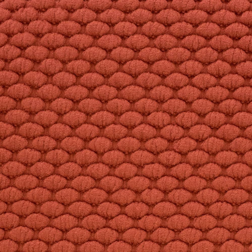 Rust Honeycomb Memory Foam Chair Cushion Set with Ties, 4 Pack
