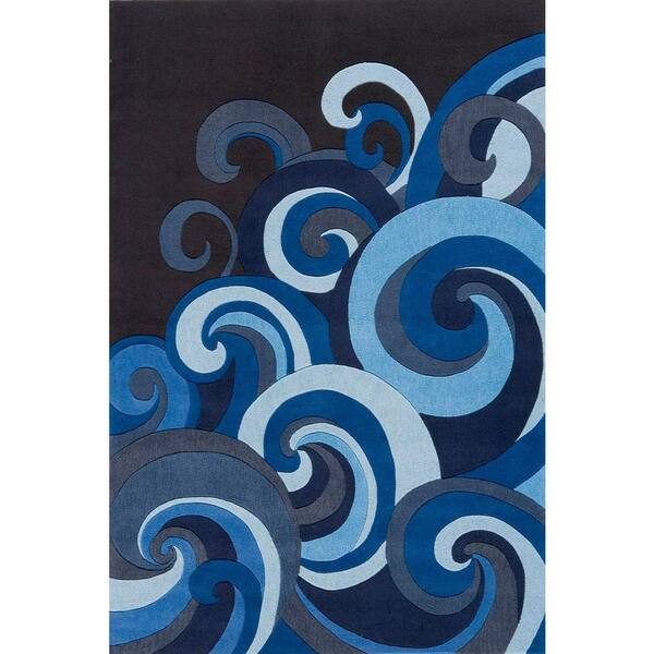 Momeni Young Buck Collection Surf 5 ft. x 7 ft. Area Rug