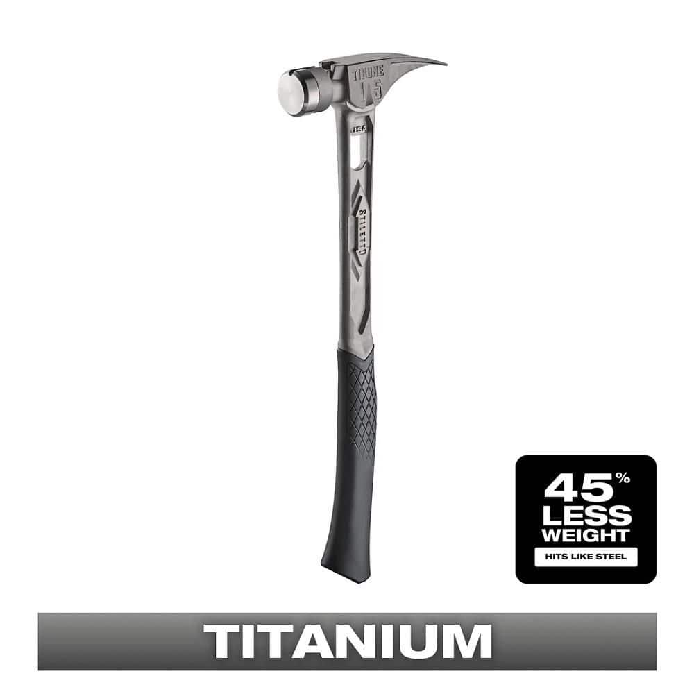 Stiletto 15 oz. TiBone Smooth Face with Curved Handle